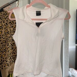 White Nike Tennis sleeveless tank
